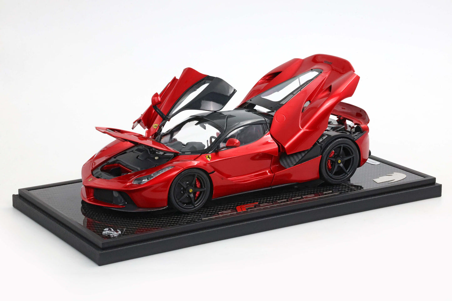 Pre-order BBR Ferrari LaFerrari Red Rosso F1 Fully Open, Carbon Base - Limited 100 pcs