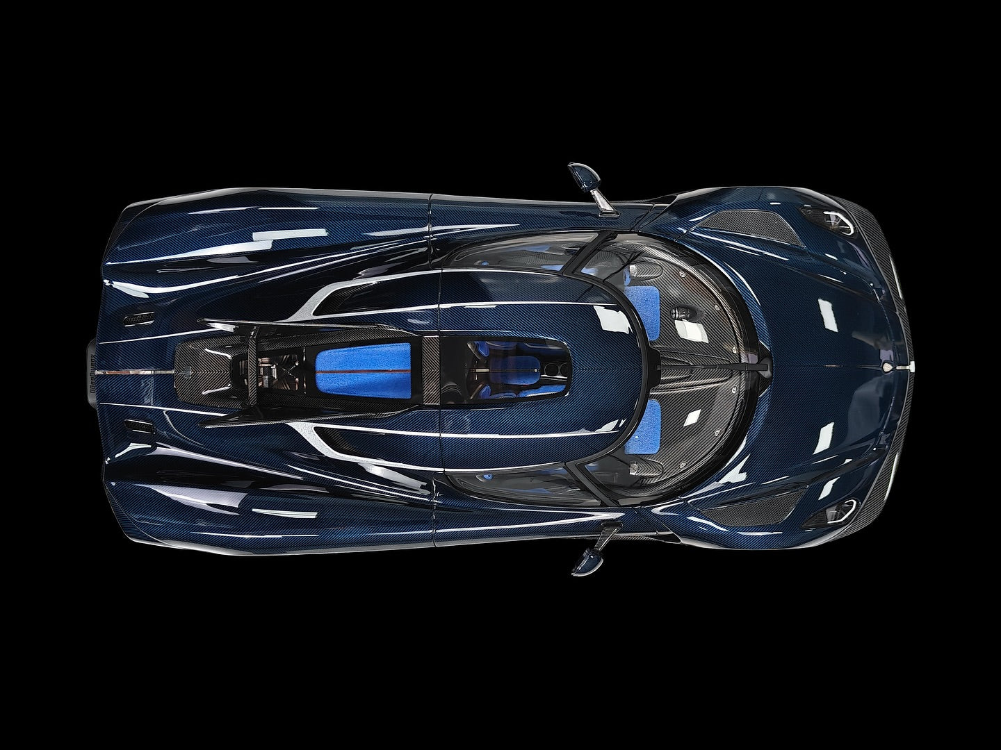 Pre-order FrontiArt Koenigsegg Jesko Absolut Blue Tinted Carbon - Limited 100 pcs