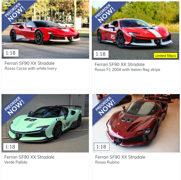 Pre-order BBR Ferrari SF90 XX Stradale (Special Version) - Limited 36 pcs