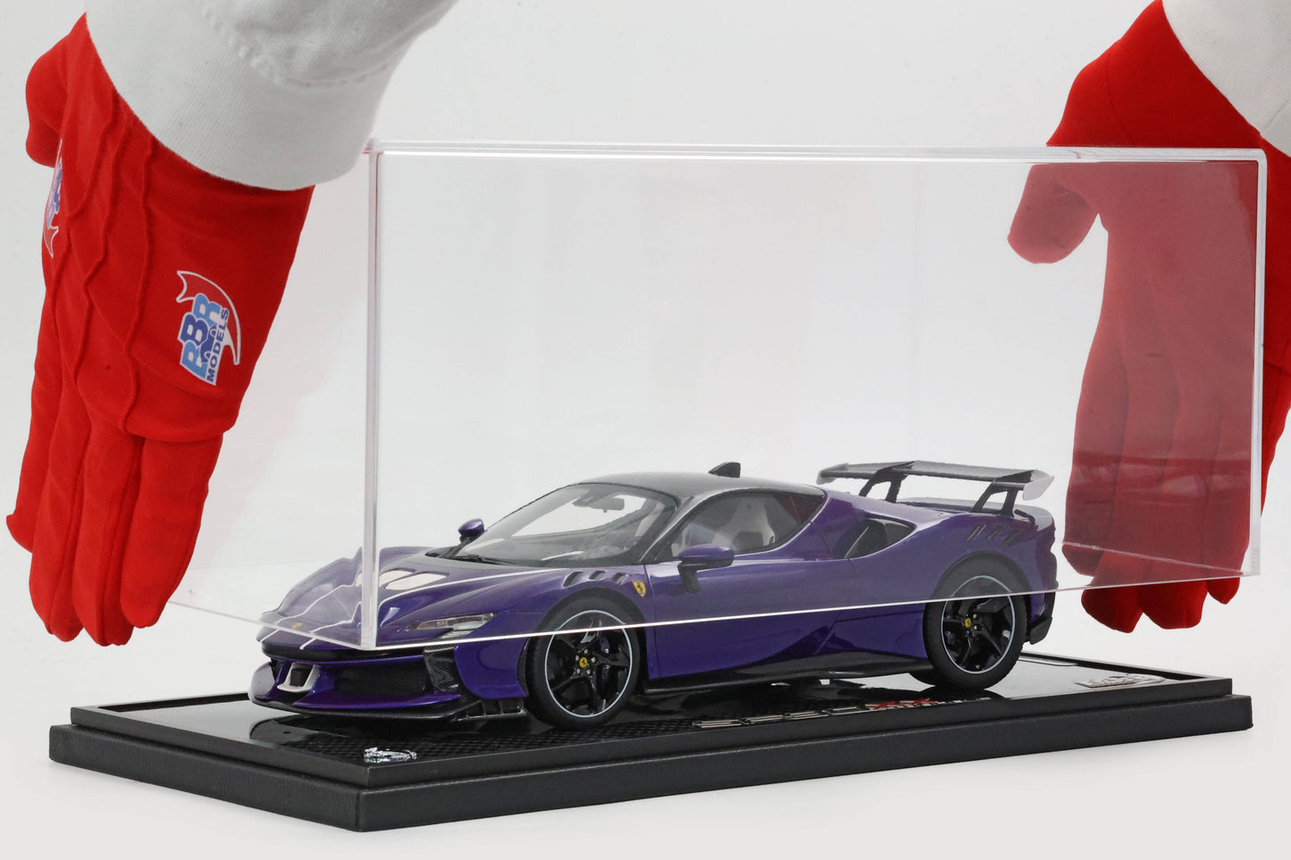 BBR Ferrari SF90 XX Stradale Violet Purple, Carbon Base - Limited 24 pcs