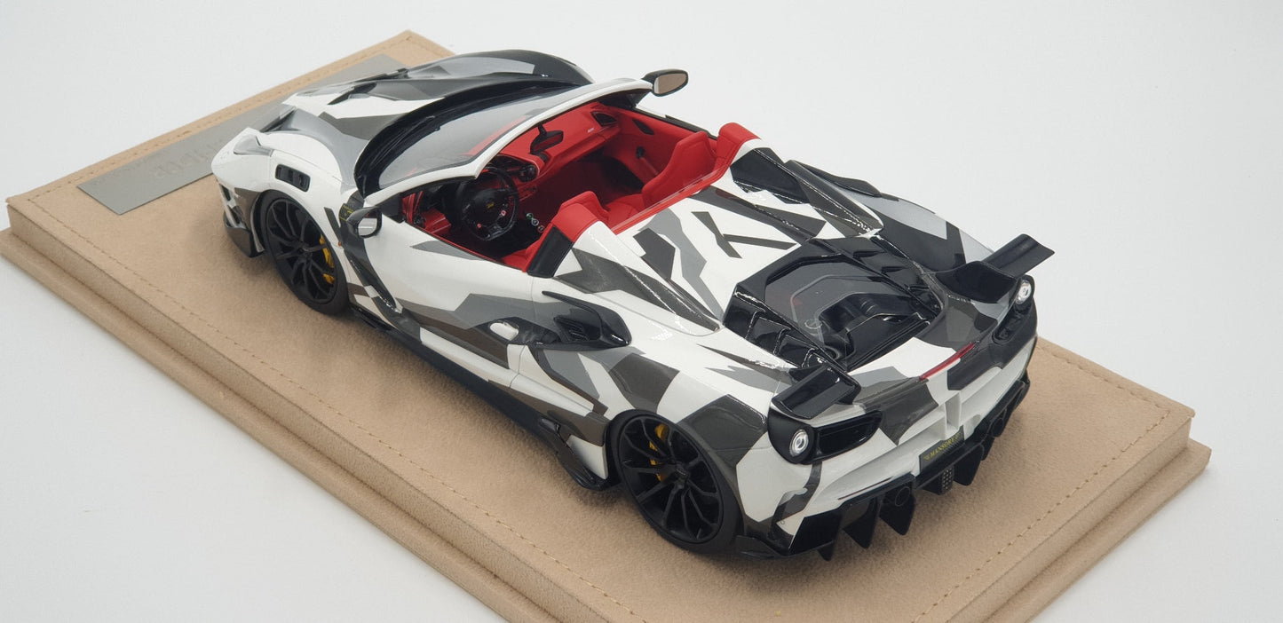 Mansory Ferrari 4XX Siracusa Spider Black White - Limited 50 pcs