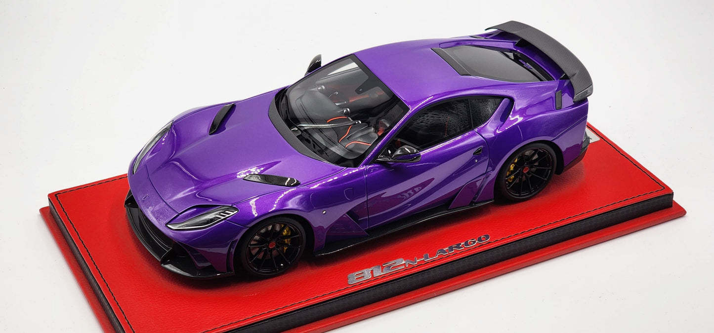 Peako Ferrari Novitec 812 N-Largo, Dark Purple with black wheels - Limited 50 pcs