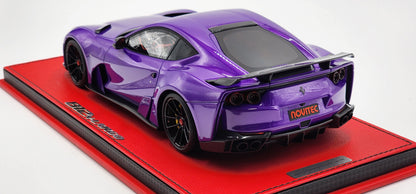 Peako Ferrari Novitec 812 N-Largo, Dark Purple with black wheels - Limited 50 pcs