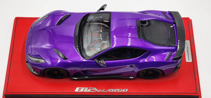 Peako Ferrari Novitec 812 N-Largo, Dark Purple with black wheels - Limited 50 pcs