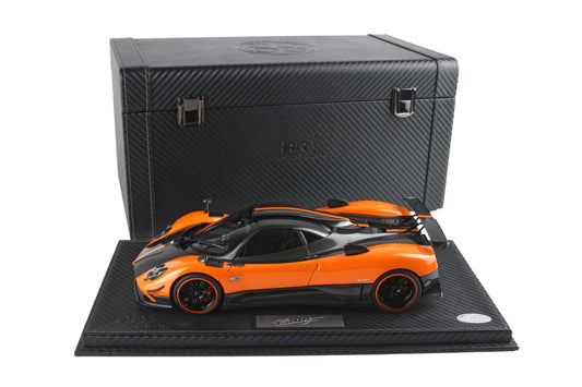 BBR Pagani Zonda Cinque Diecast Fully Open, Arancio St. Tropez Orange, Special Pack - Limited Edition