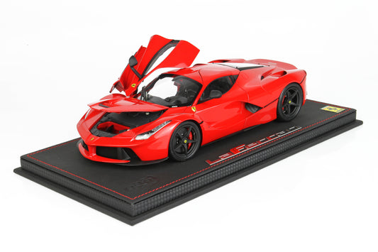 BBR Ferrari Laferrari Red Corsa Fully Open Diecast - Limited 120 pcs with Display Case