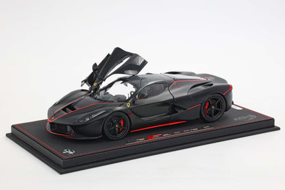 Pre-order BBR Ferrari LaFerrari Matt black with red stripes Fully Open - Limited 100 pcs