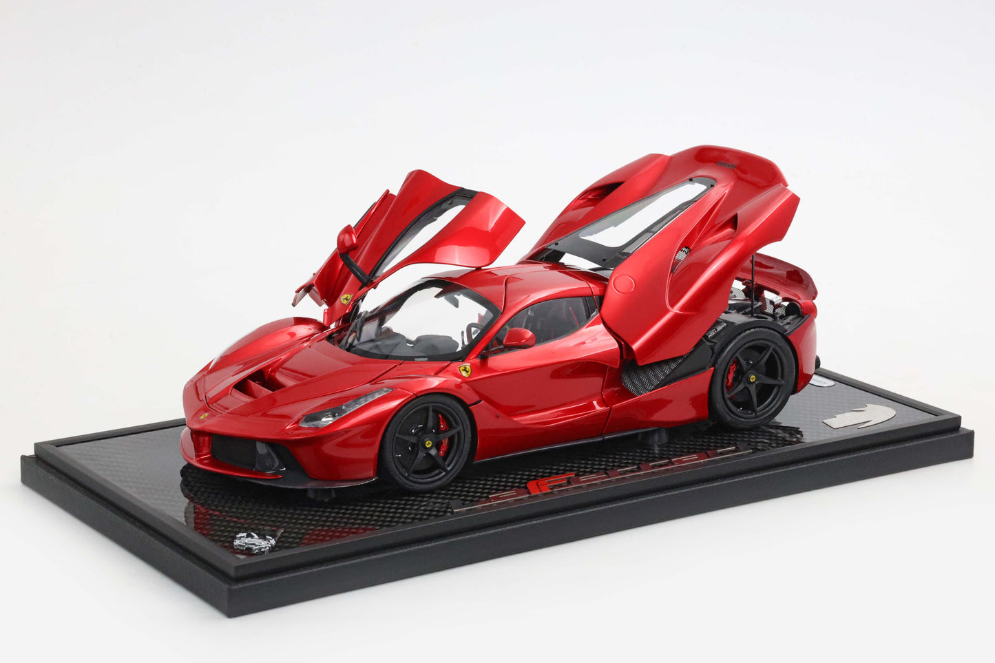 Pre-order BBR Ferrari LaFerrari Red Rosso F1 Fully Open, Carbon Base - Limited 100 pcs