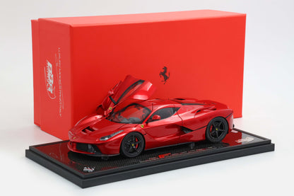 Pre-order BBR Ferrari LaFerrari Red Rosso F1 Fully Open, Carbon Base - Limited 100 pcs