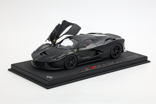BBR Ferrari LaFerrari Matt Black Fully Open Diecast - Limited 78 pcs IN STOCK