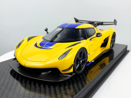 FrontiArt Koenigsegg Jesko Swedish Flag Yellow - Limited 500 pcs