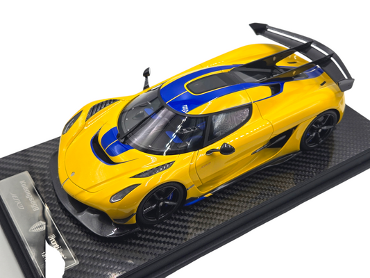 FrontiArt Koenigsegg Jesko Swedish Flag Yellow - Limited 500 pcs