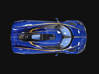 Pre-order FrontiArt Koenigsegg Jesko Absolut 7389 in Blue Tinted Carbon - Limited 100 pcs