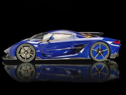 Pre-order FrontiArt Koenigsegg Jesko Absolut 7389 in Blue Tinted Carbon - Limited 100 pcs