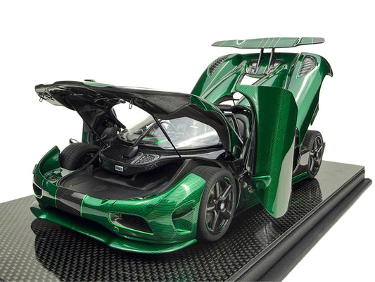 Pre-order FrontiArt Koenigsegg Agera S Goblin Green Carbon Fully Open - Limited 50 pcs