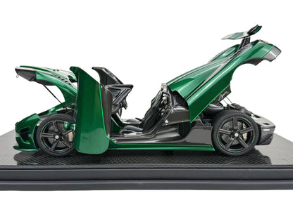 Pre-order FrontiArt Koenigsegg Agera S Goblin Green Carbon Fully Open - Limited 50 pcs