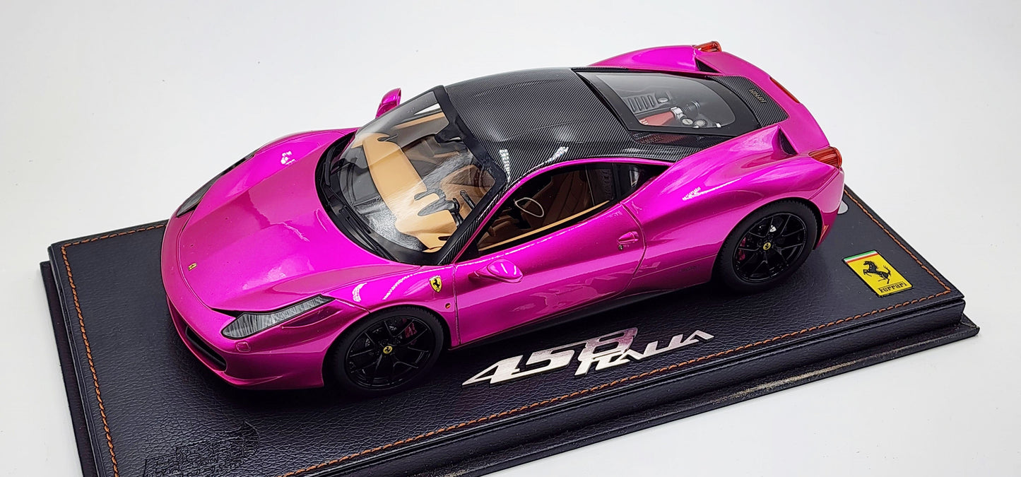 BBR Clearance Ferrari 458 Flash Pink - Limited 15 pcs with Display Case