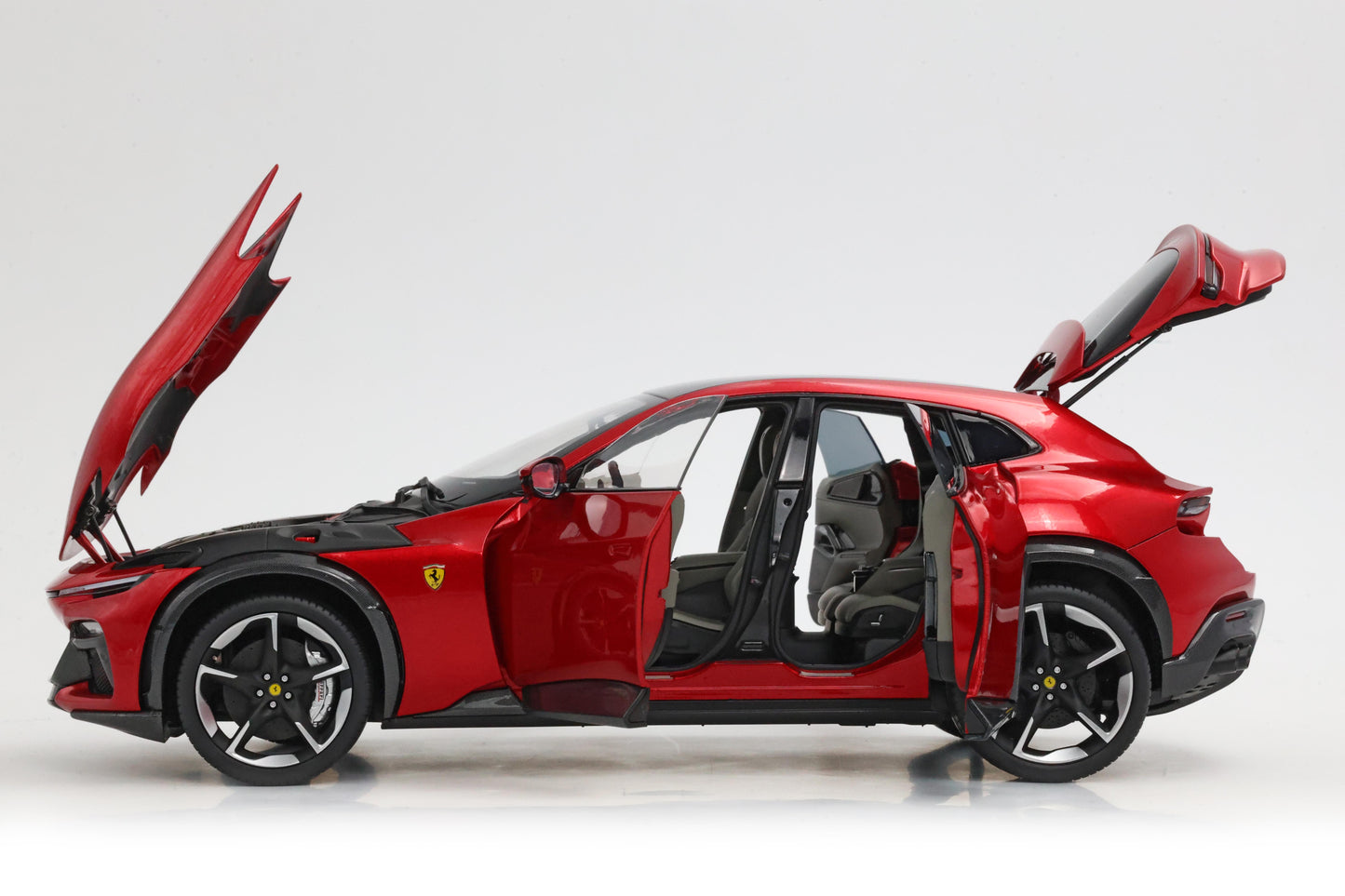 Pre-order BBR Ferrari Purosangue Rosso Magma Diecast full open - Limited Edition