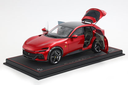 Pre-order BBR Ferrari Purosangue Rosso Magma Diecast full open - Limited Edition