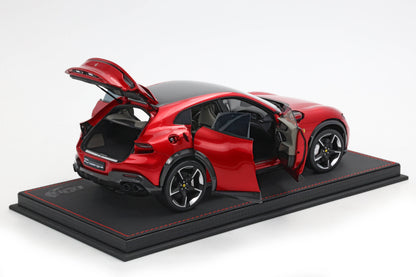 Pre-order BBR Ferrari Purosangue Rosso Magma Diecast full open - Limited Edition