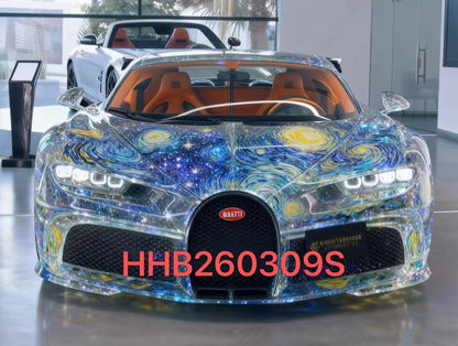 Pre-order HH Bugatti Chiron SS Art Car Van Gogh "Starry Night" Livery - Limited 20 pcs
