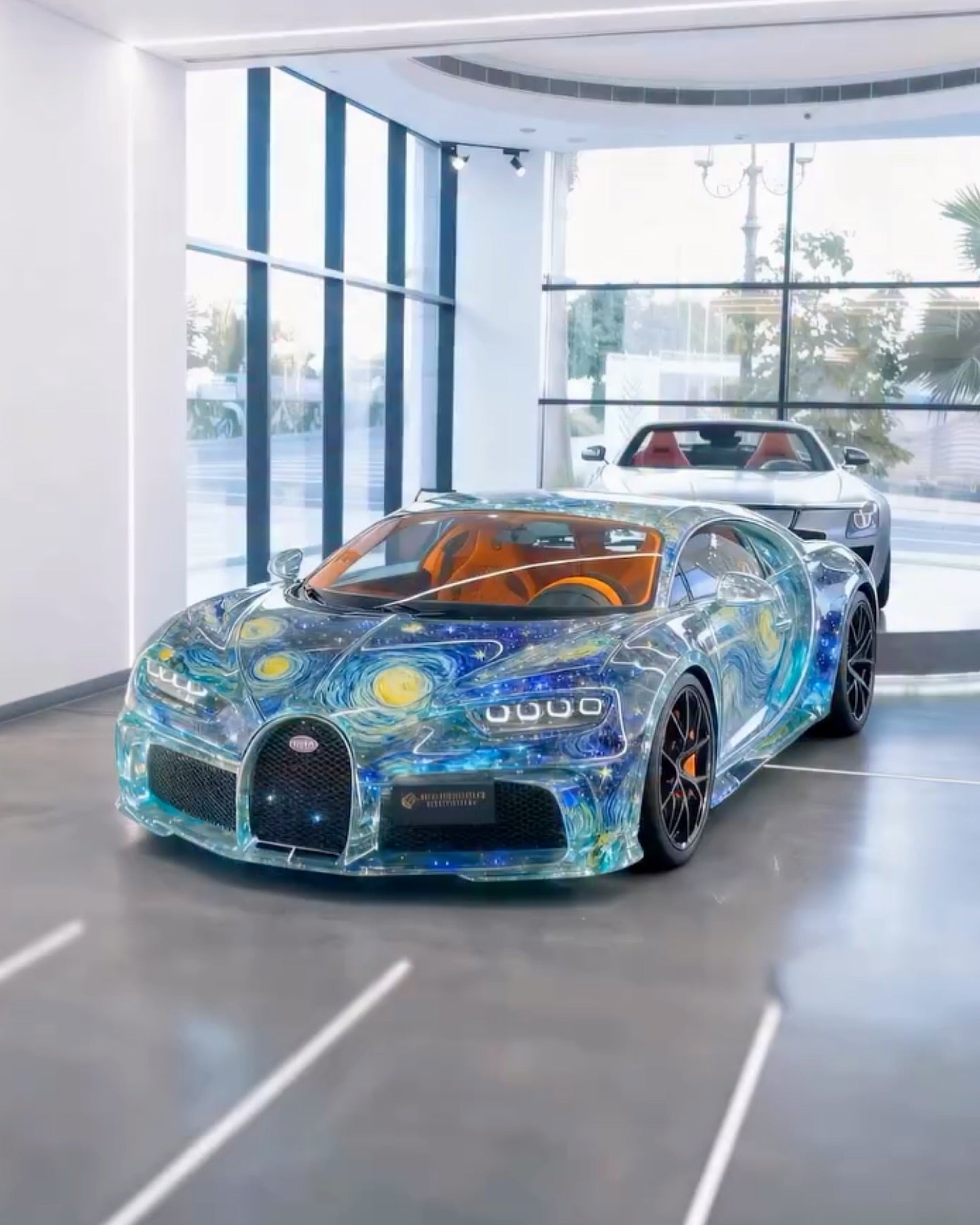 Pre-order HH Bugatti Chiron SS Art Car Van Gogh "Starry Night" Livery - Limited 20 pcs