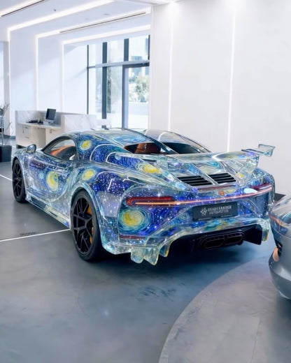 Pre-order HH Bugatti Chiron SS Art Car Van Gogh "Starry Night" Livery - Limited 20 pcs