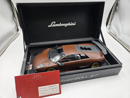 Clearance MR Lamborghini Murcielago Brown with Gold Wheel - Limited 25 pcs, RARE
