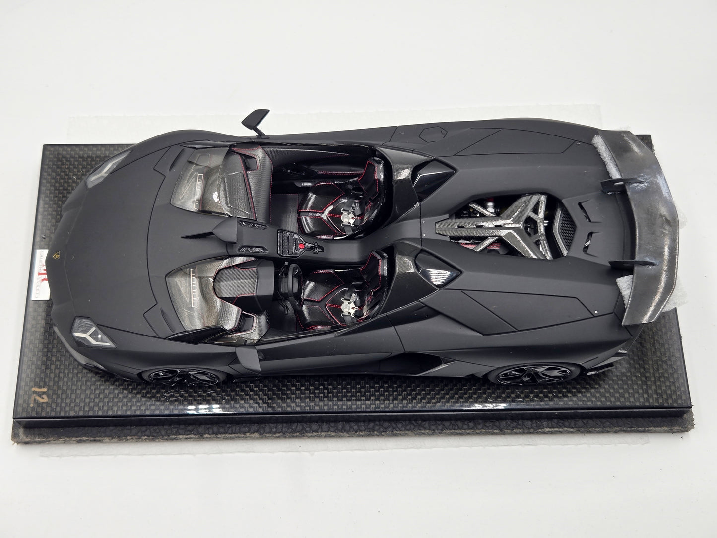 Clearance MR Lamborghini Aventador J Matt Black, Carbon Base - Limited 12/25 pcs (Pre-owned)