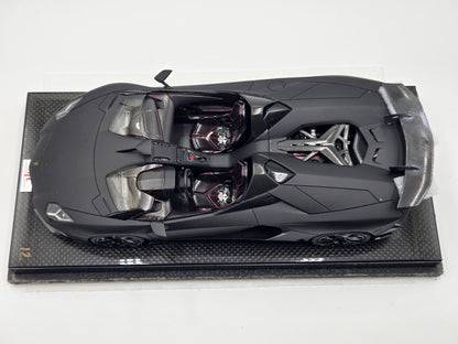 Clearance MR Lamborghini Aventador J Matt Black, Carbon Base - Limited 12/25 pcs (Pre-owned)