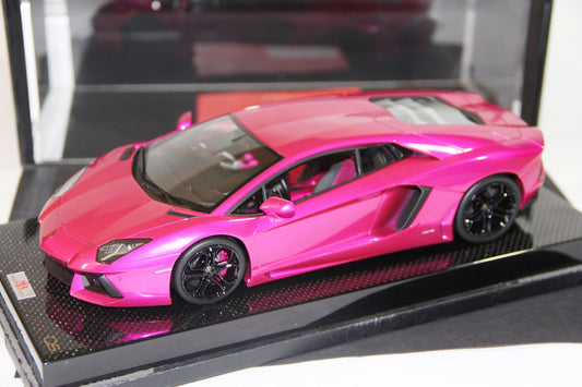 MR Lamborghini Aventador LP700-4, Flash Pink on Carbon Base, Limited 10 pcs