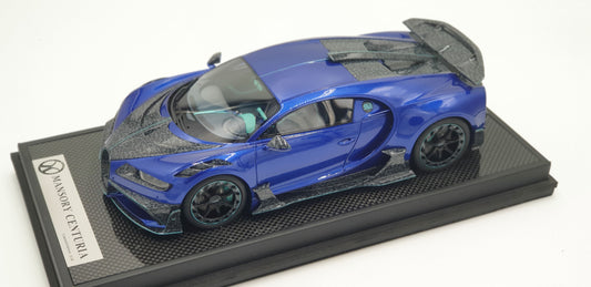 T&P Bugatti Chiron Mansory Centuria Blue Carbon - Limited 99 pcs