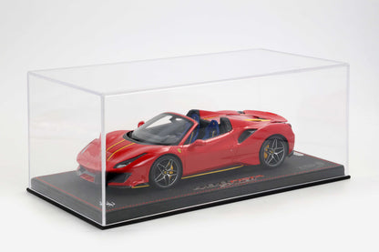 BBR Ferrari 488 Pista Spider Rosso Corsa with two yellow stripes - Limited 48 pcs, RARE