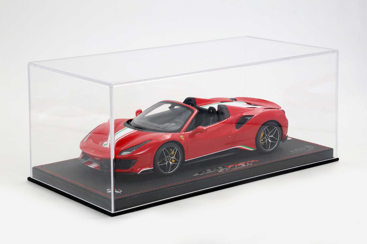BBR Ferrari 488 Pista Spider Rosso Corsa with Italian stripe - Limited 68 pcs, RARE