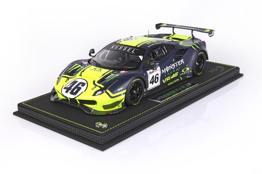 BBR Clearance Ferrari 488 GT3 Valentino Rossi Team Kessel - Limited 346 pcs with Display Case