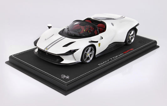 BBR Clearance Ferrari Daytona SP3 Icona Met Italian White - Limited 360 pcs with Display Case