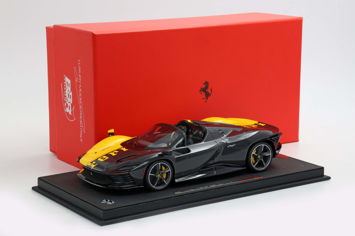 Pre-order BBR Ferrari SP3 Daytona 599+1 Spider Giallo Modena and Carbon fiber - Limited 99 pcs