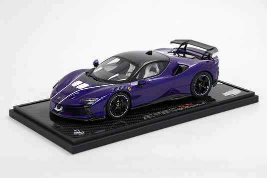BBR Ferrari SF90 XX Stradale Violet Purple, Carbon Base - Limited 24 pcs
