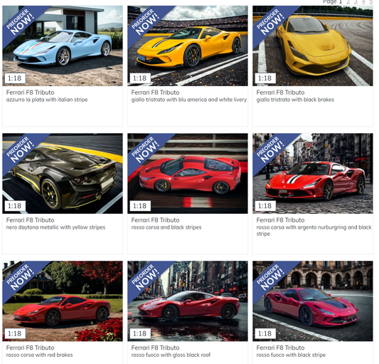 Pre-order BBR Ferrari F8 Tributo - Limited Edition