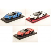 Clearance Lamborghini Aventador Ultimae Roadster (White, Blue) - Limited 99 pcs by MR