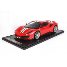 Ferrari 488 Pista Red Corsa - Limited 20 pcs with Display Case by BBR (Scale 1/12)