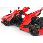 Ferrari Laferrari Red Corsa Fully Open Diecast - Limited 120 pcs with Display Case by BBR
