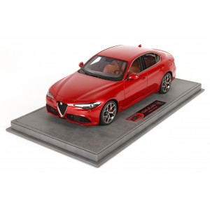 Clearance BBR Alfa Romeo Giulia Veloce, Rosso Monza - Limited 199 pcs with Display Case 