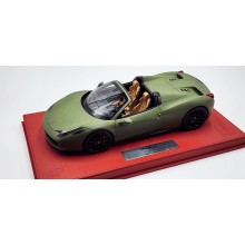 BBR Clearance Ferrari 458 Military Green - Limited 20 pcs with Display Case