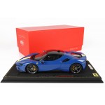 Ferrari SF90 Stradale Azzurro Dino Blue - Limited 99 pcs with Display Case by BBR