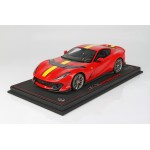Ferrari 812 Competizione Red Rosso Corsa - Limited 212 pcs with Display Case by BBR