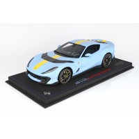 Ferrari 812 Competizione Light Blue - Limited 48 pcs with Display Case by BBR