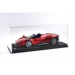 BBR Ferrari Daytona SP3 Icona Metallic Red Magma Italy Stripe - Limited 21 pcs with Display Case