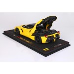 Ferrari Laferrari Yellow w/ Black Wheel Fully Open Diecast - Limited 52 pcs with Display Case by BBR