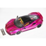 Ferrari 488 Liberty Walk LB Performance, Chrome Pink - Limited 20 pcs by LB Work